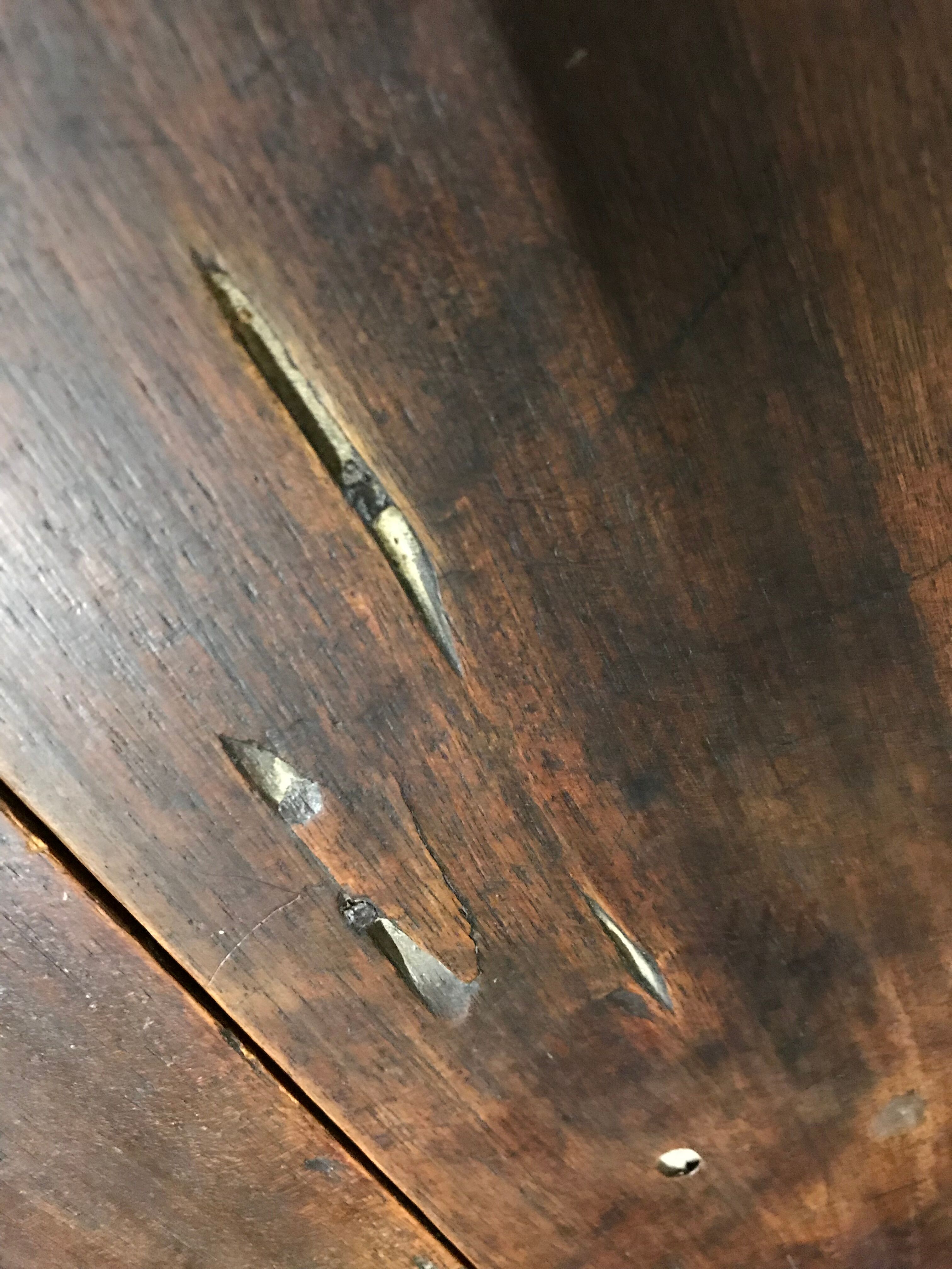 Oval antique oak farm table