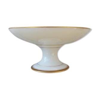 Porcelain compotier of Limoges golden border
