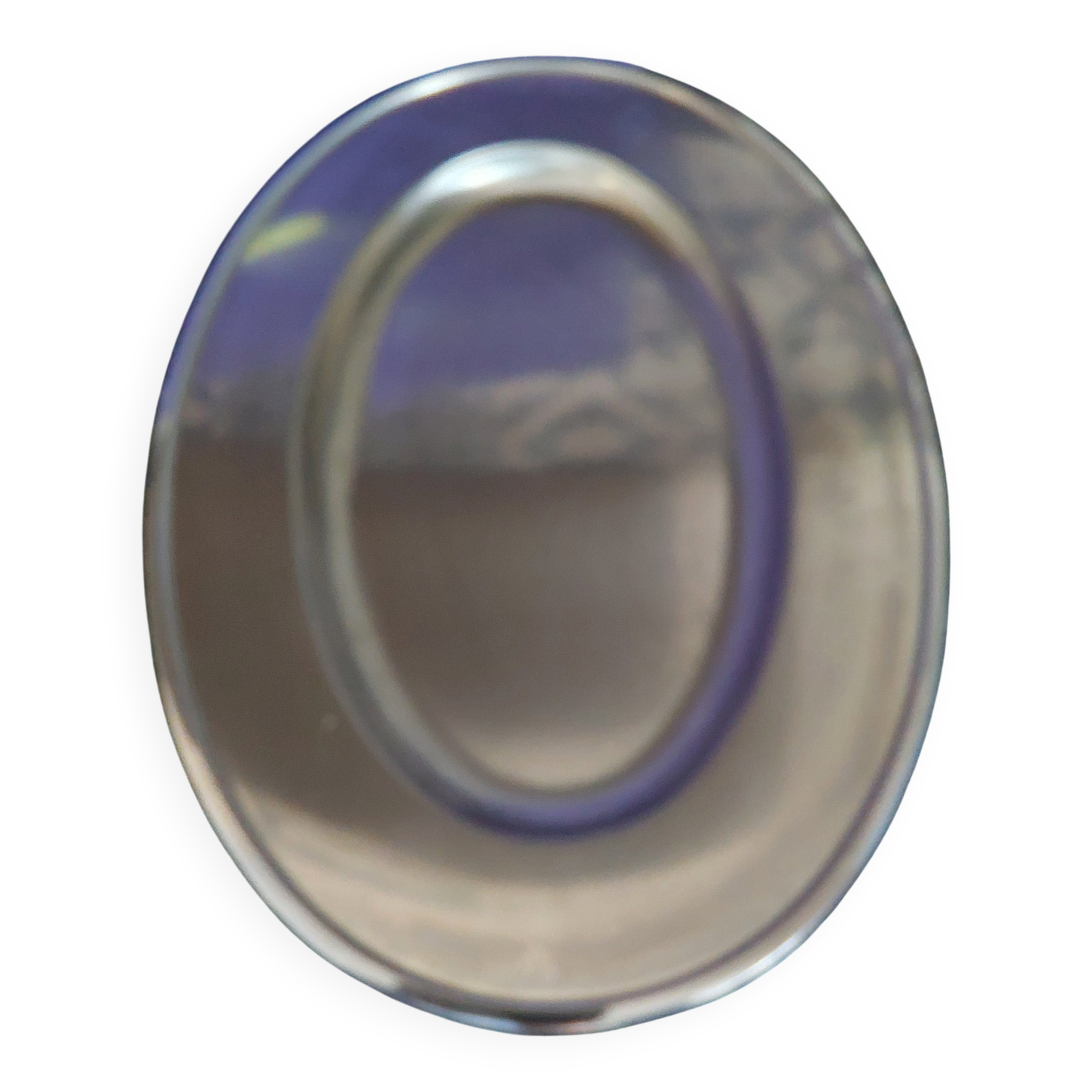 Oval stainless steel deep dish Jean Couzon