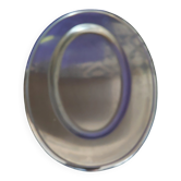 Oval stainless steel deep dish Jean Couzon