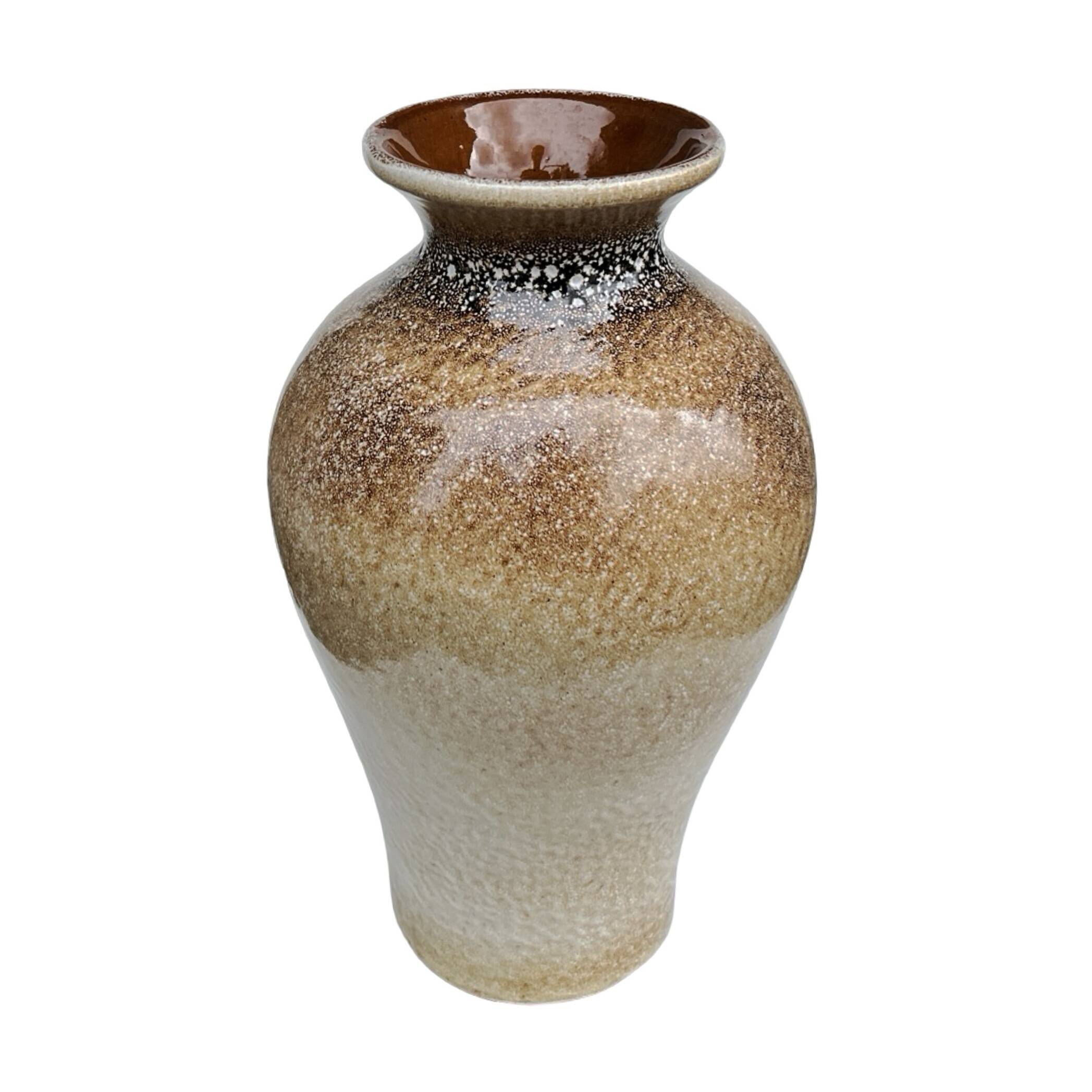 Vase vintage en céramique – émail réactif, Allemagne, années 1960/1970.