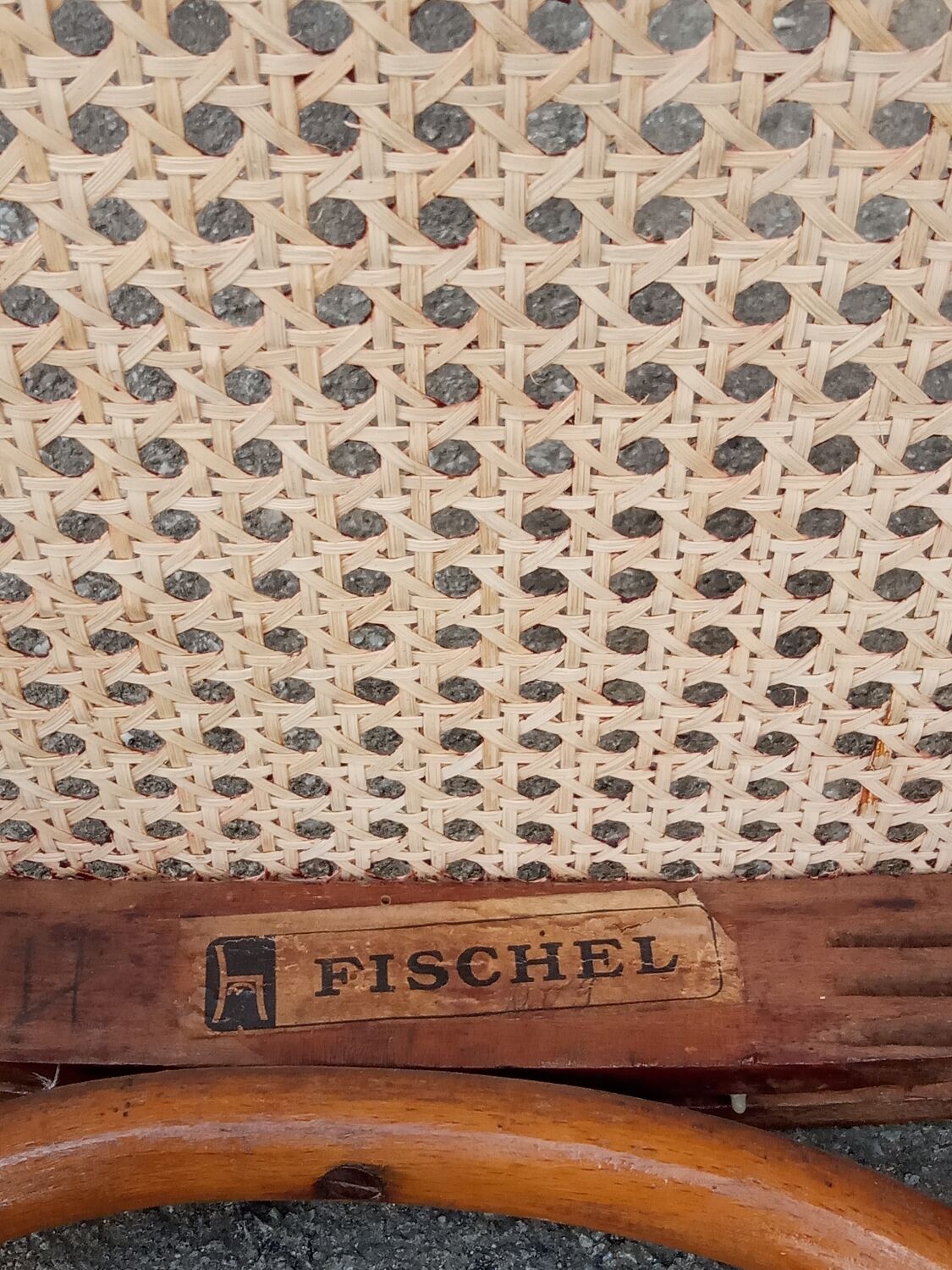 Pair of caned Fischel chairs, circa 1900