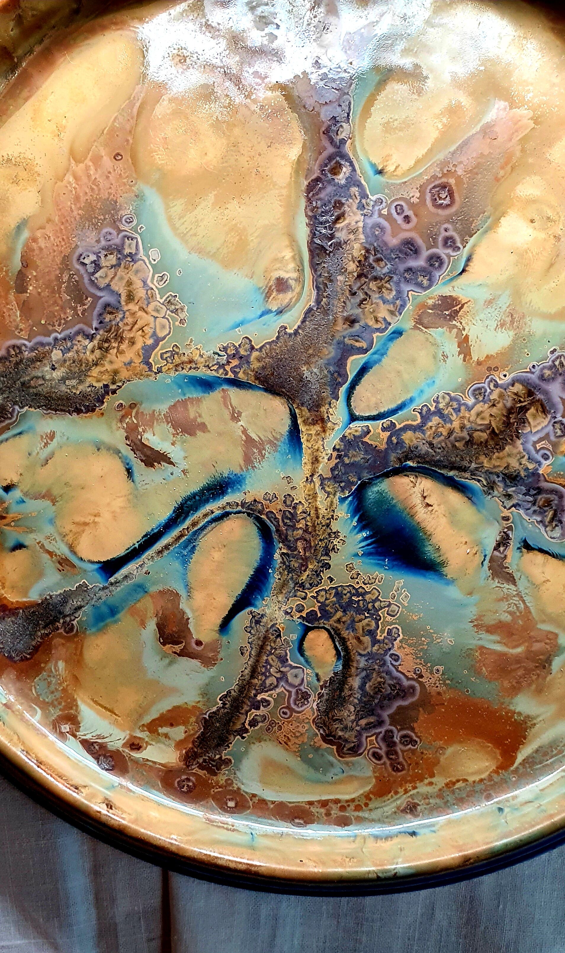 G. Metenier set in enamelled stoneware