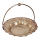 Fluted basket in copper brass