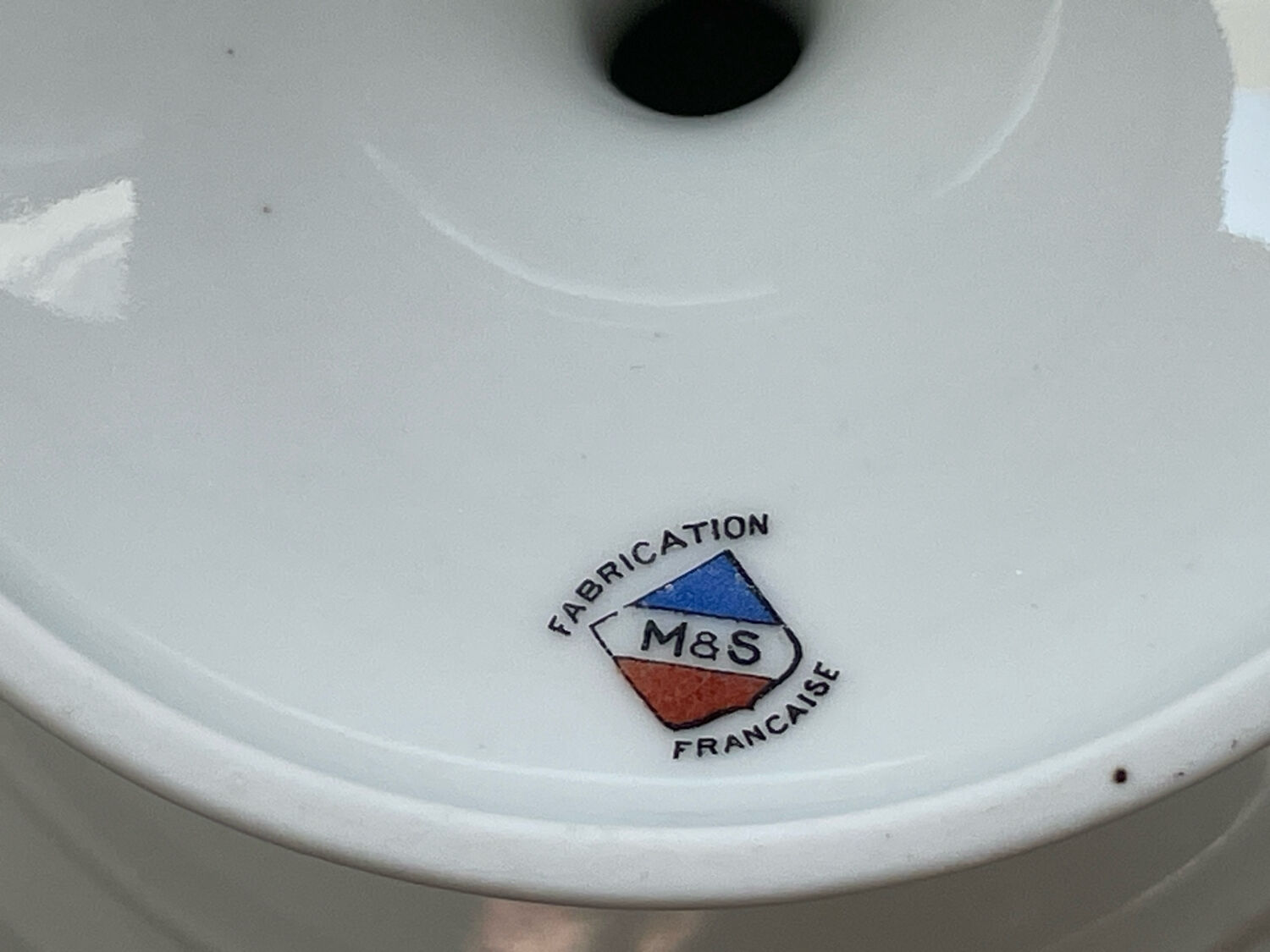 Antique footed compote – French porcelain M&S – centrepiece