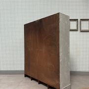 Large distressed wooden locker cabinet (renovated)