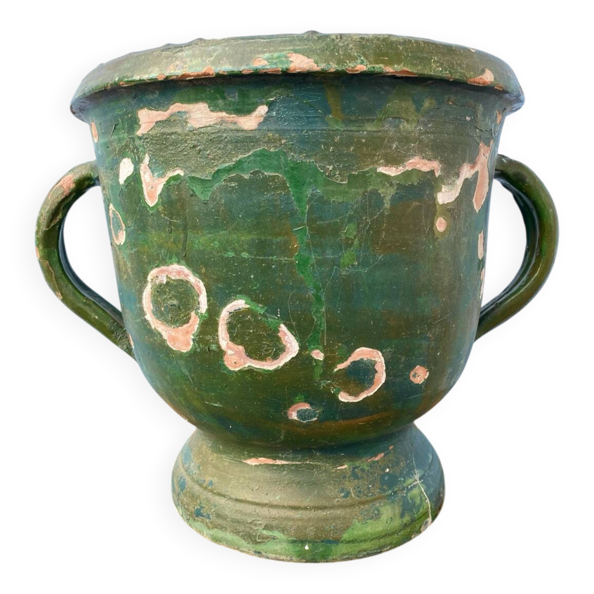 Varnished terracotta jar