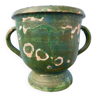 Varnished terracotta jar