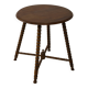 Vintage round Bobbin side table