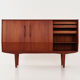 Teak highboard Danish design 1980s