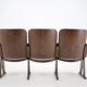 1960s cinema 3-seat bench,czechoslovakia