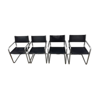 Lot de 4 fauteuils Breuer Bahaus modèle B34