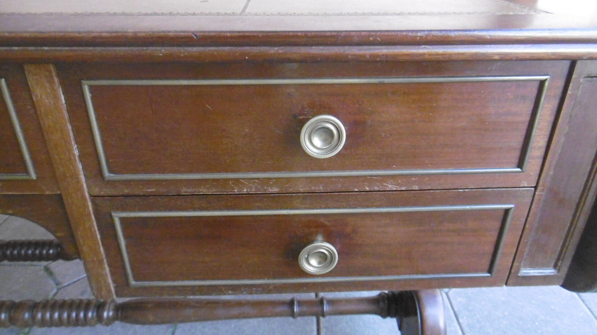 English style mahogany notary office