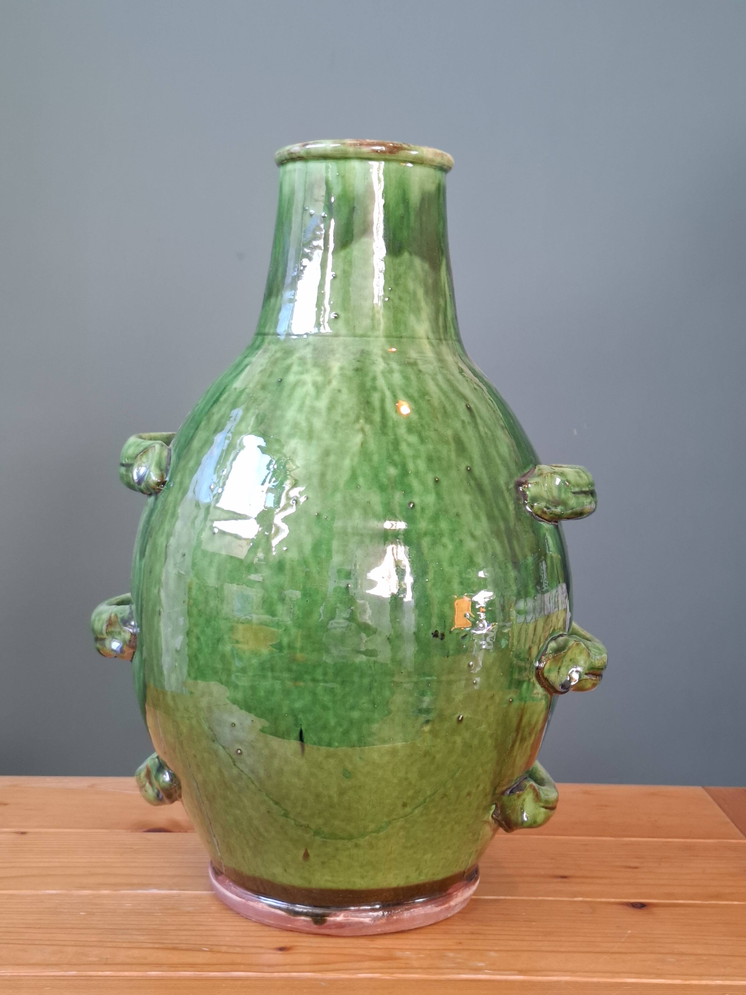 Vase terre cuite vernissée