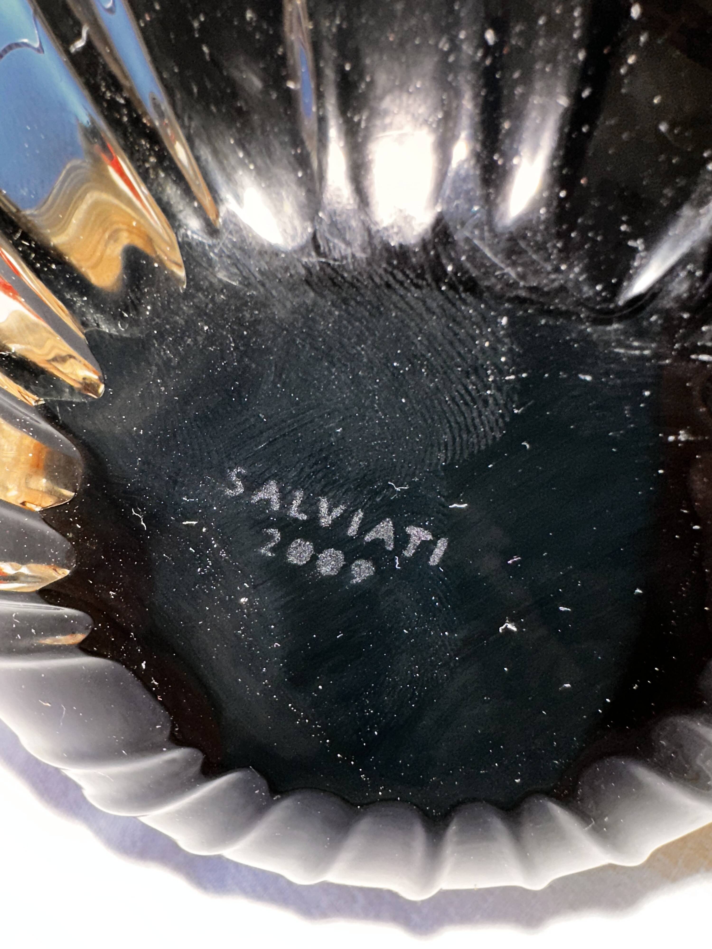 Small black Salviati vase