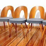 Set of five chairs, design. A. Suman, Tatra Nabytok, Czechoslovakia, 60s
