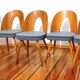 5 chaises, design. A. Suman, Tatra Nabytok, Tchécoslovaquie, années 60
