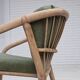 1970s, pair of Scandinavian lounge chairs, furniture velour and rattan