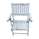 Fauteuil pliant de jardin à lattes de bois