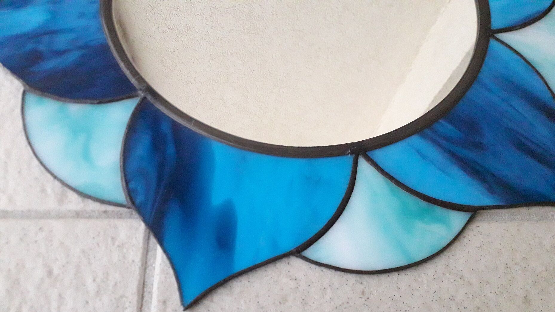 Stained glass mirror