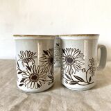 Duncon ceramics mugs, Made in Scotland, 70s