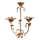 Flower and tassel applique candle holder