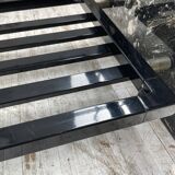 Italian 80s coffee table in marble and glass