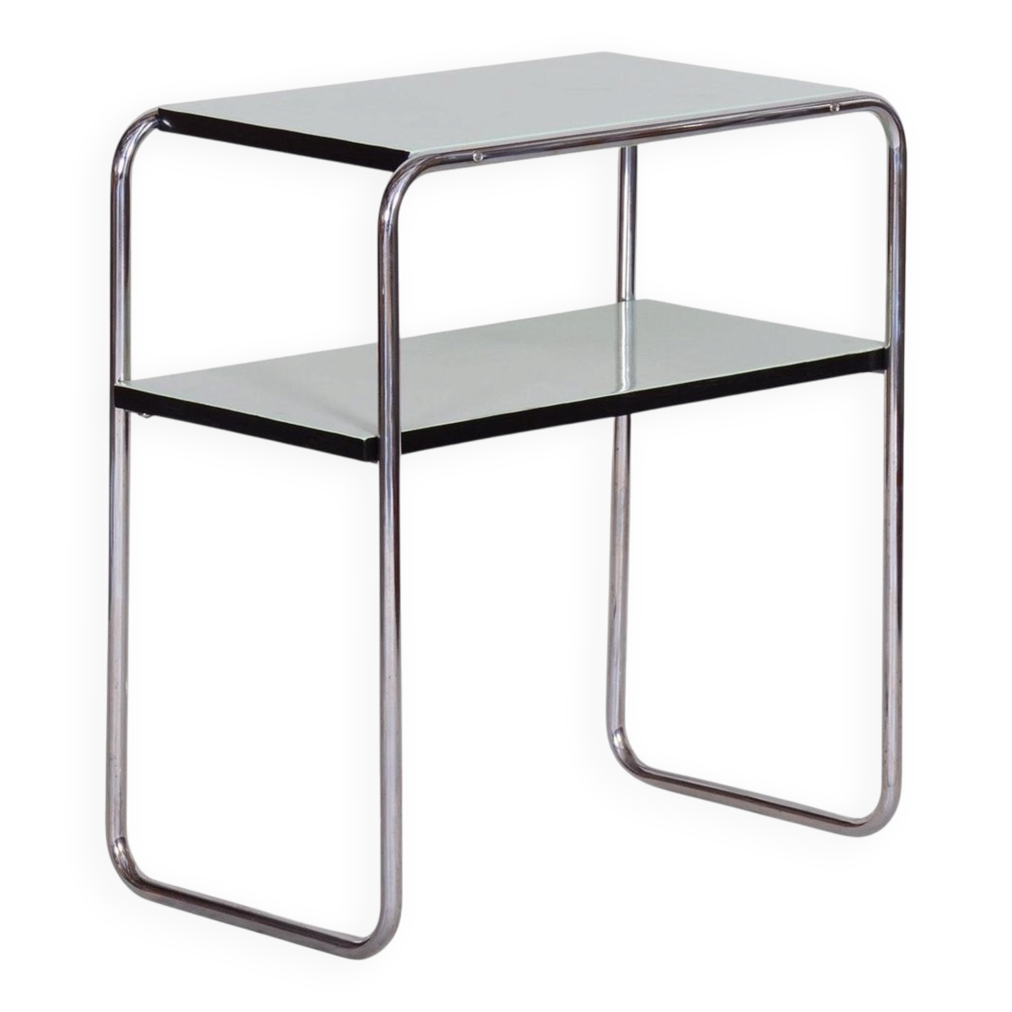 Table d'appoint Art Déco en acier chromé par Marcel Breuer pour Thonet, années 1930.
