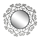 Miroir Chaty Vallauris en fer forgé 37cm