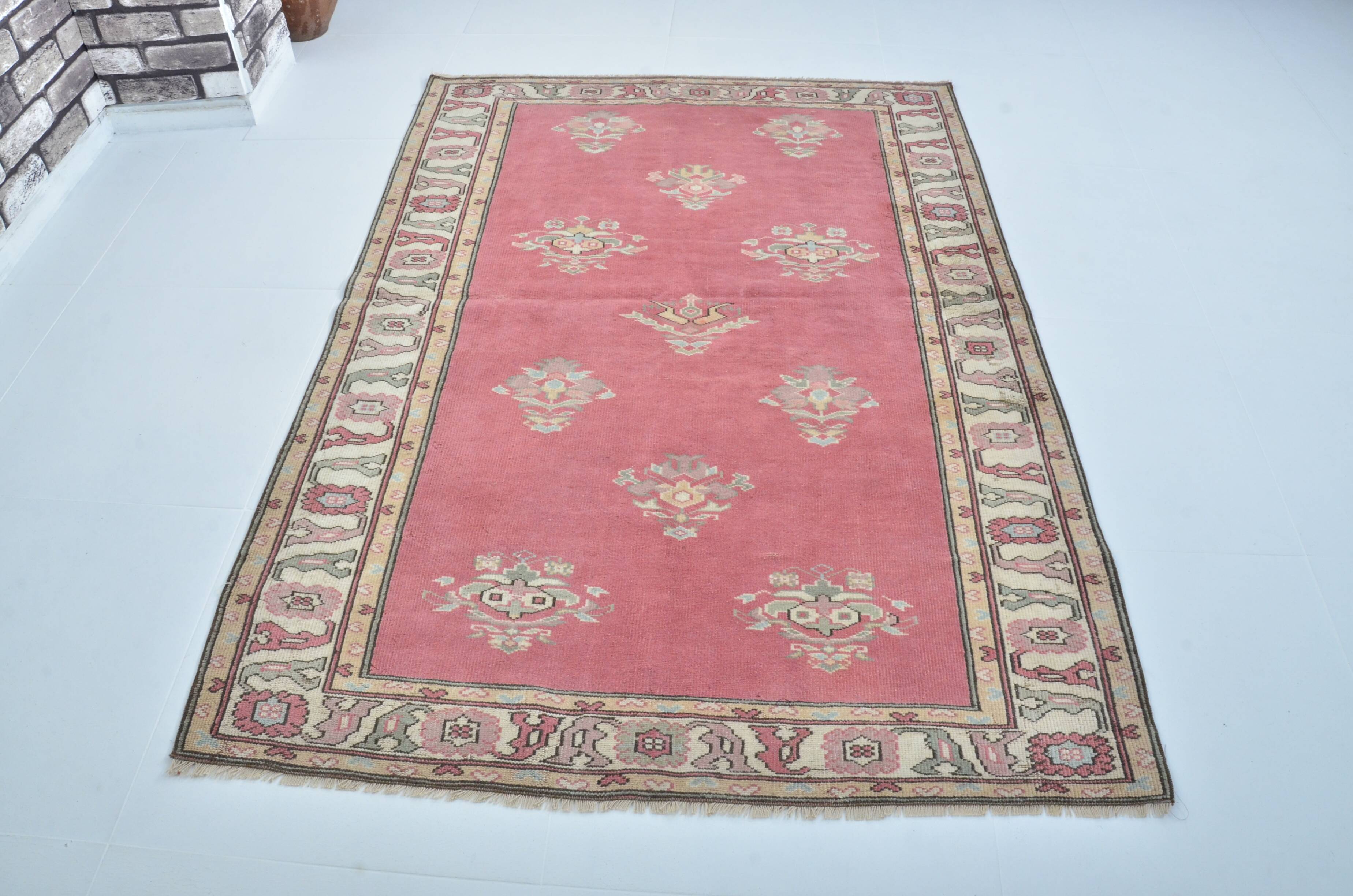 Turkish Oushak handmade rug sku 3548