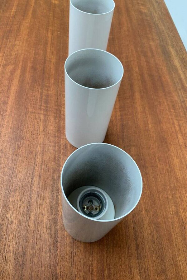 Plafonniers minimaliste pipe milieu du siècle, ensemble de 3
