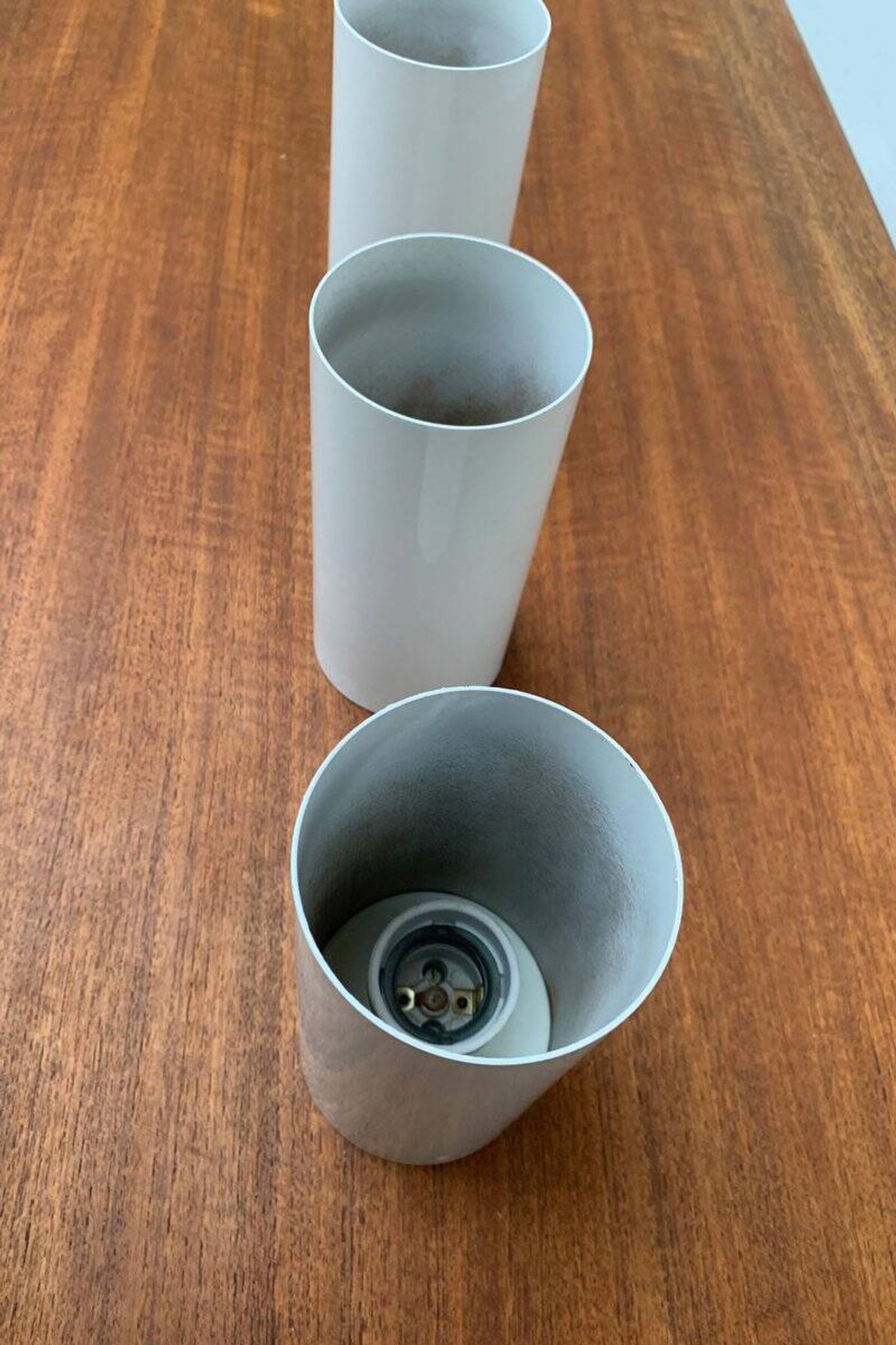 Mid-Century Minimalist Pipe Ceiling Light, Set of 3