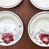 Ensemble de 6 assiettes Lunéville