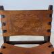 Vintage teak and leather armchair design Angel Pazmino brand Ecuador vintage 1960