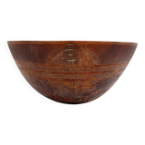 Salad bowl, ethnic wooden bowl