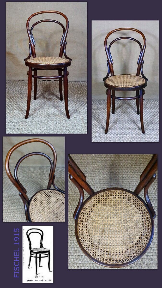 Bistro chair No.14 at the beginning of the 20th century