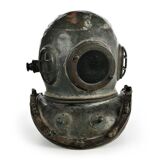 Early 20th century scuba diving helmet