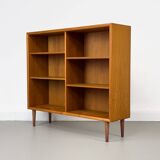 Bibliothèque danoise en teck par HW Klein pour Bramin, années 1960