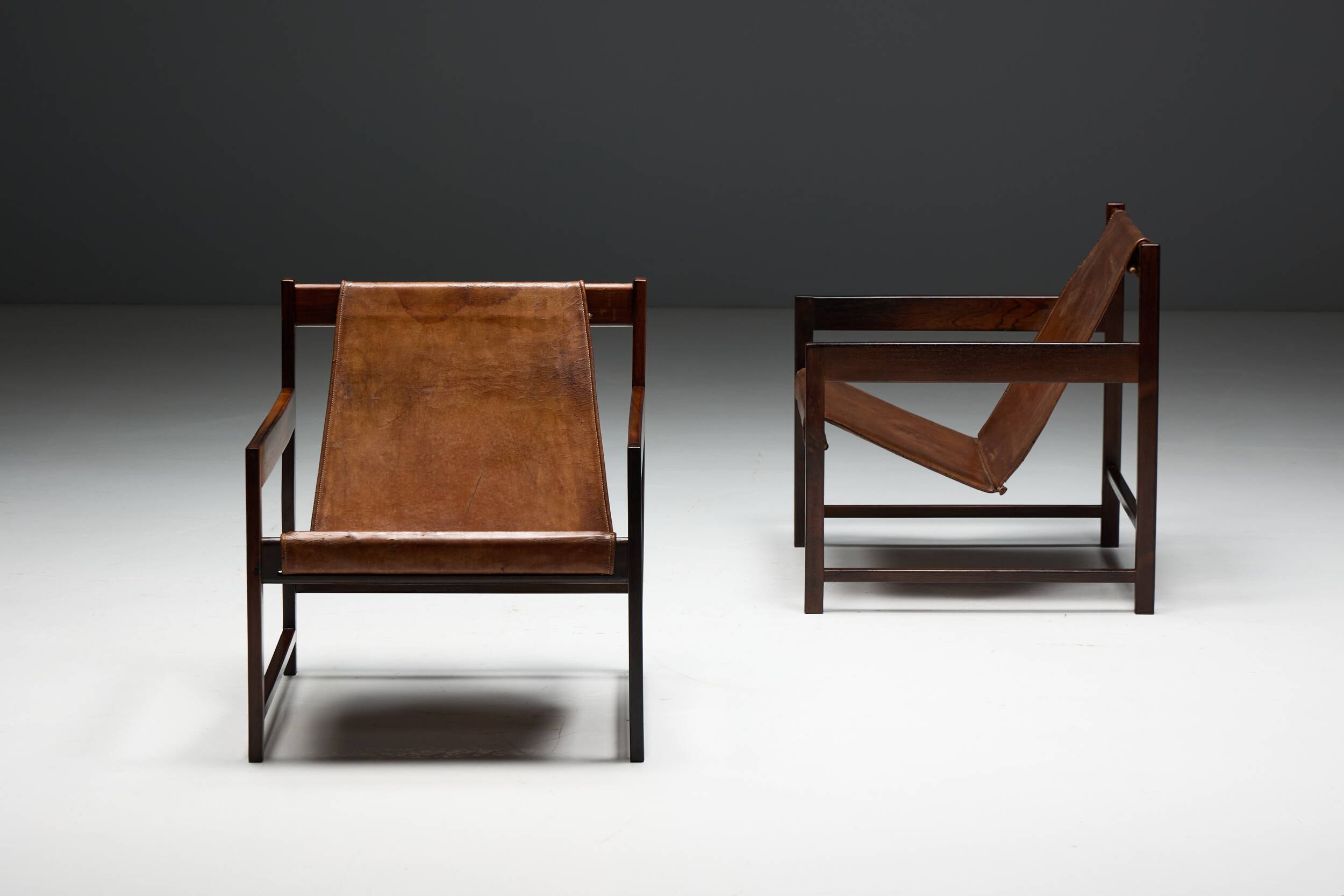 Lia lounge chairs by Sergio Rodrigues, Brazil, 1962