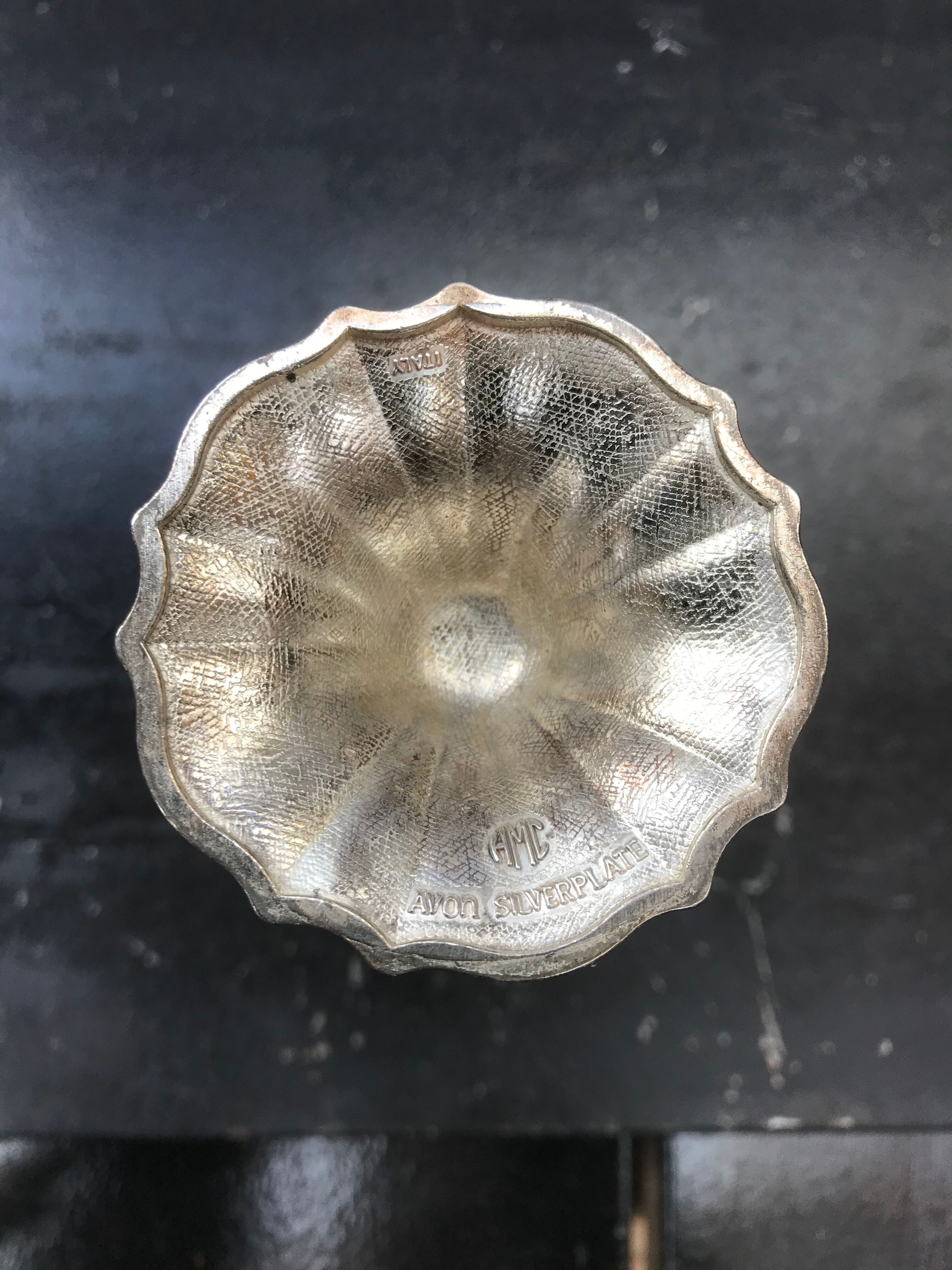 Former vase soliflore avon metal made in France vintage