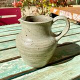Carafe en grès signée abbaye de Fontbombault