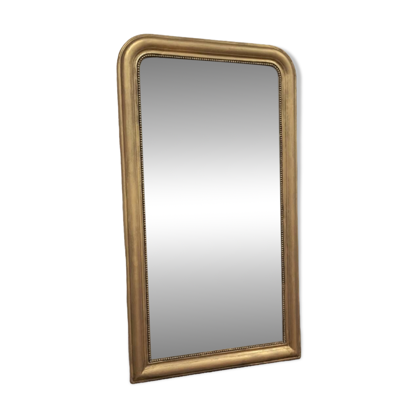 Large Louis Philippe mercury mirror 129 x 72 cm antique gold