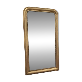 Large Louis Philippe mercury mirror 129 x 72 cm antique gold
