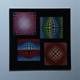 Kinetic Serigraph by Victor Vasarely - Éditions du Griffon 1970 - Op