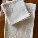Reception tablecloth and 1à towels