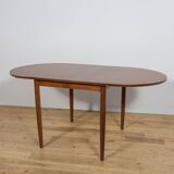 Mid-century teak extendable rosewood dining table, Denmark, 1960s