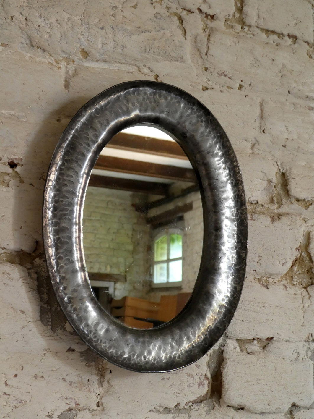 Hammered tin mirror, 1970