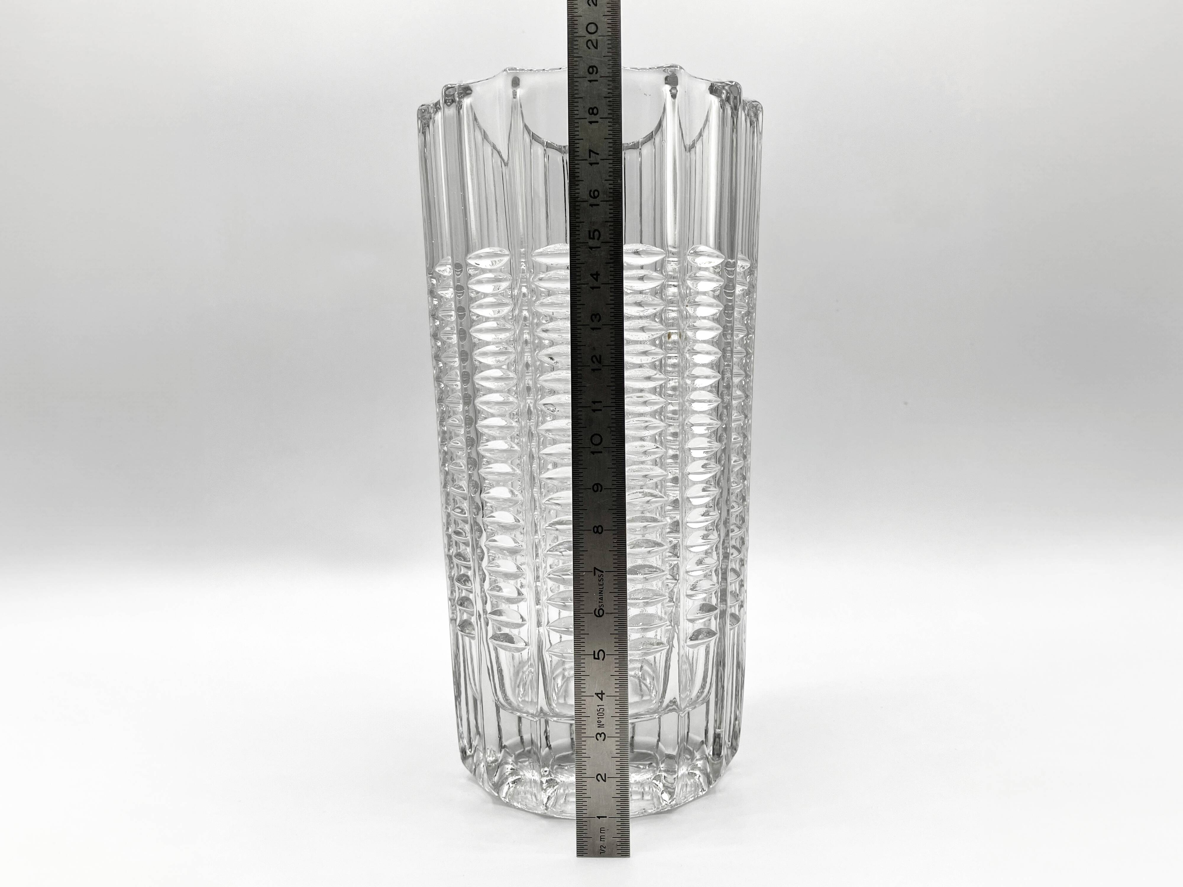 Sklo Union vase, Rudolfova Hut glassworks, Czechoslovakia 1963