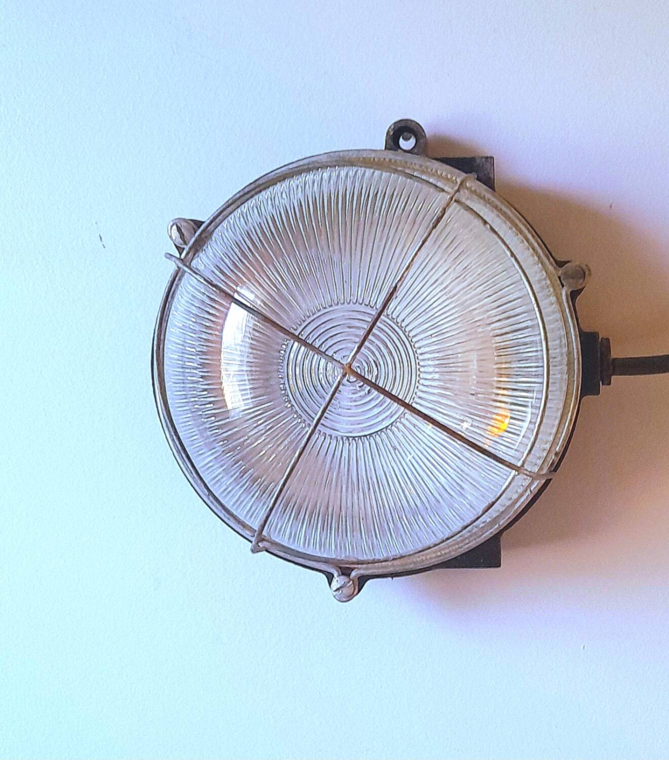 Holophane porthole wall light