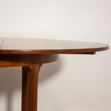 Round vintage extendable dining table from Mcintosh